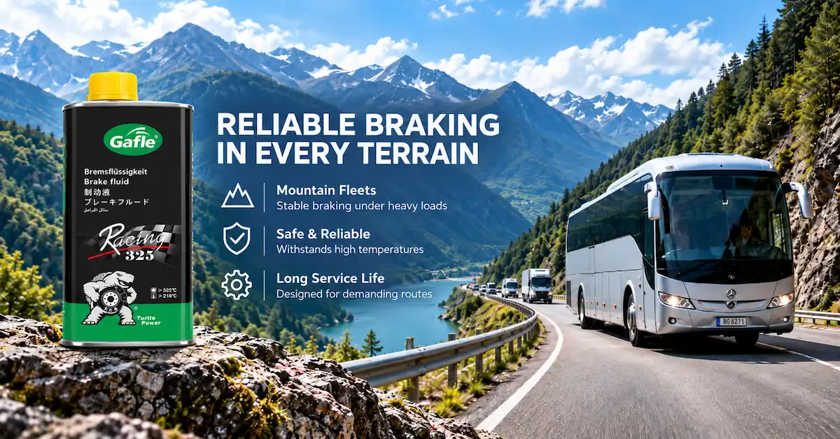 Racing 325 brake fluid for mountain fleet use
