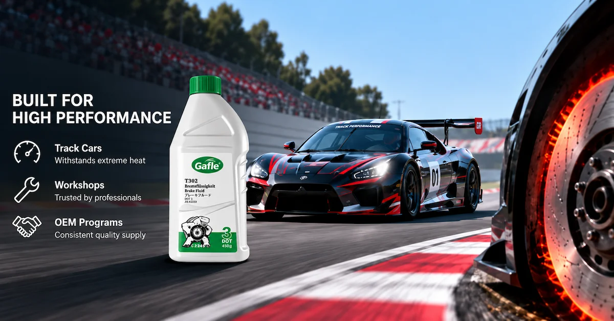High performance brake fluid for track car use