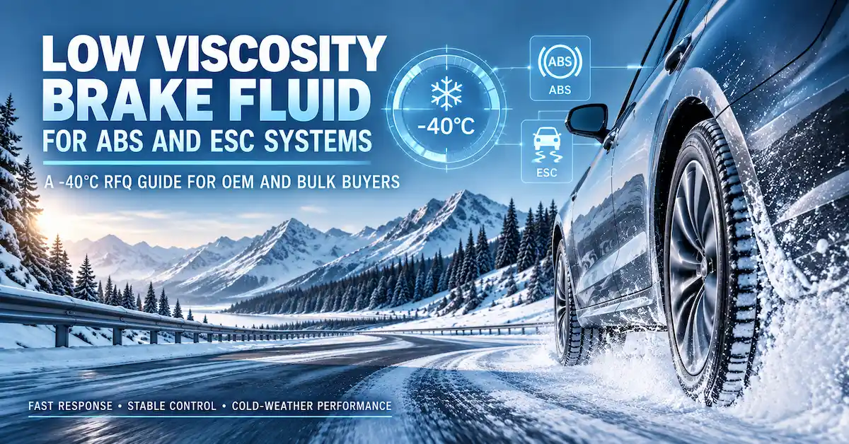 Low Viscosity Brake Fluid for ABS and ESC Systems: A -40°C RFQ Guide for OEM and Bulk Buyers Low Viscosity Brake Fluid for ABS and ESC Systems: A -40°C RFQ Guide for OEM and Bulk Buyers