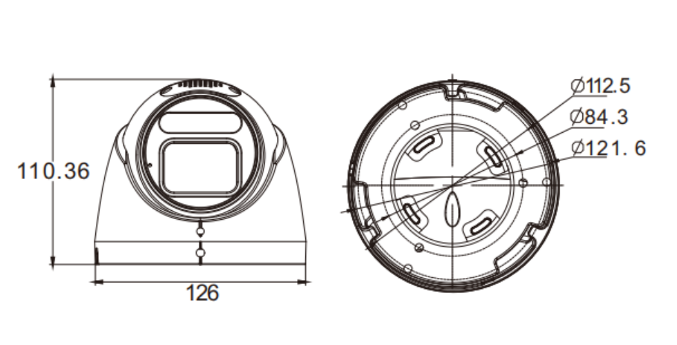 KEYPLUS BC-IE402WW-5MA Dimension Drawing