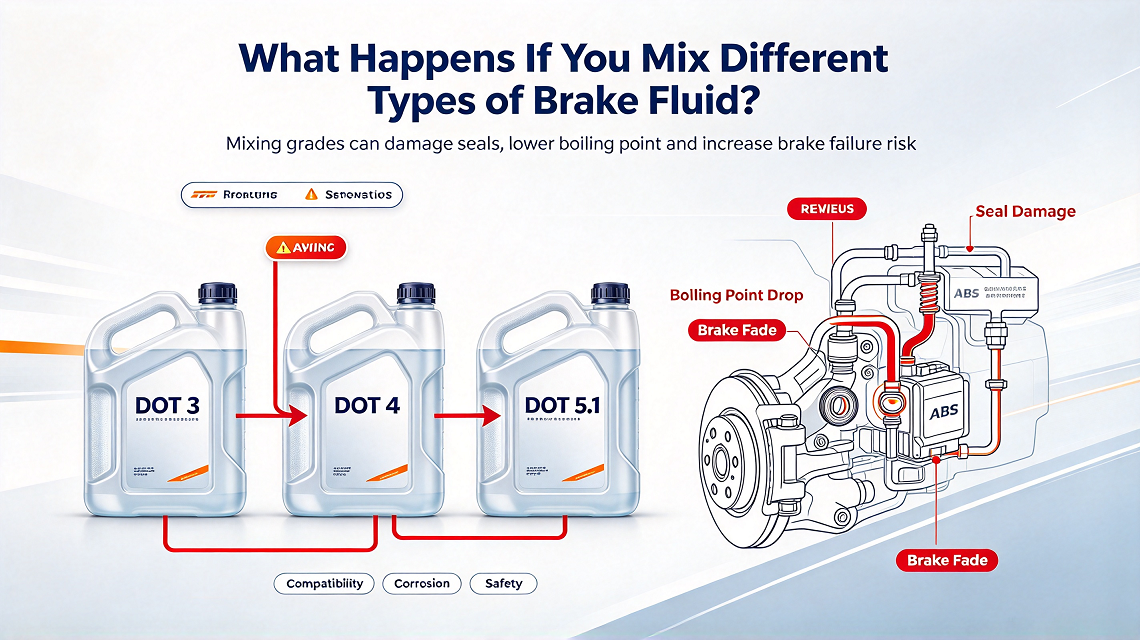 What Happens If You Mix Different Types of Brake Fluid?