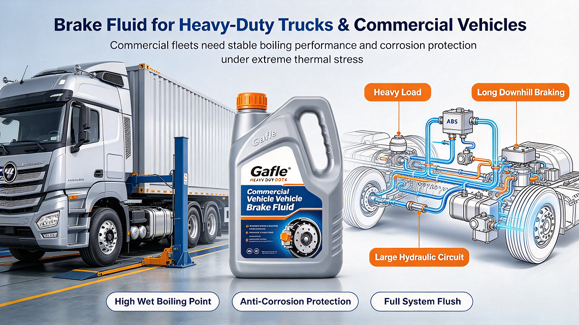Brake Fluid for Heavy-Duty Trucks & Commercial Vehicles