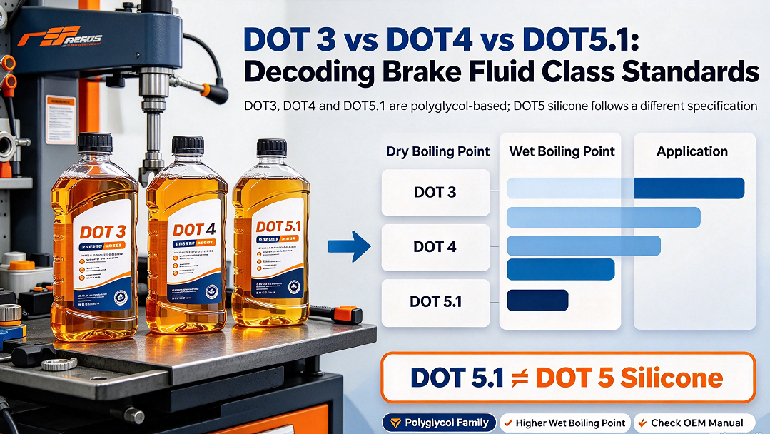 DOT 3 vs DOT4 vs DOT5.1: Decoding Brake Fluid Class Standards