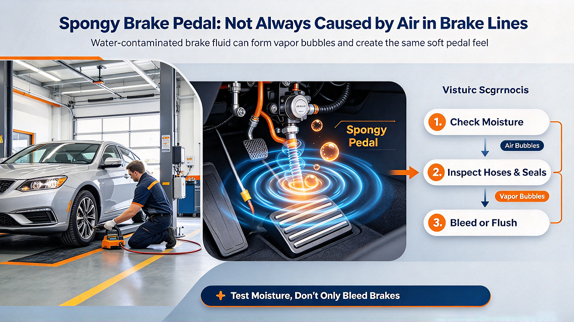 Spongy Brake Pedal: Not Always Caused by Air in Brake Lines