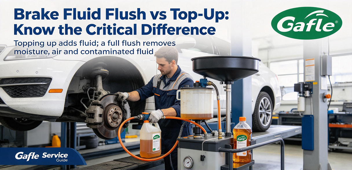 Brake Fluid Flush vs Brake Fluid Top-Up: Know the Critical Difference