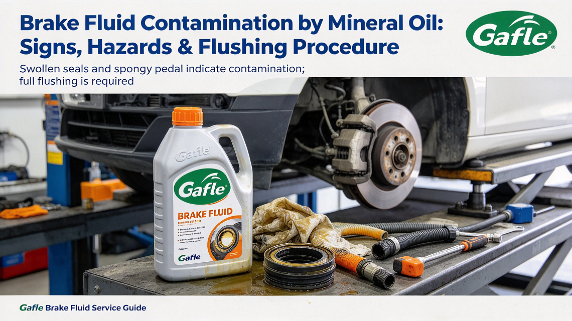 Mineral Oil Contaminated Brake Fluid: Risks, Inspection, and Repair