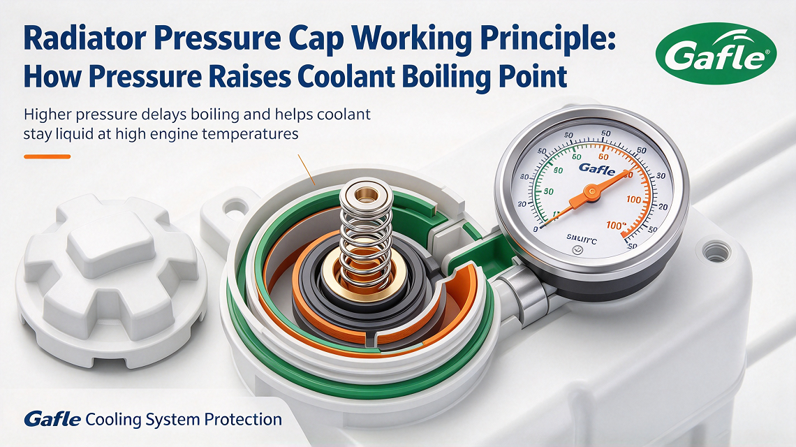 How Pressure Raises Coolant Boiling Point in Engine Cooling Systems
