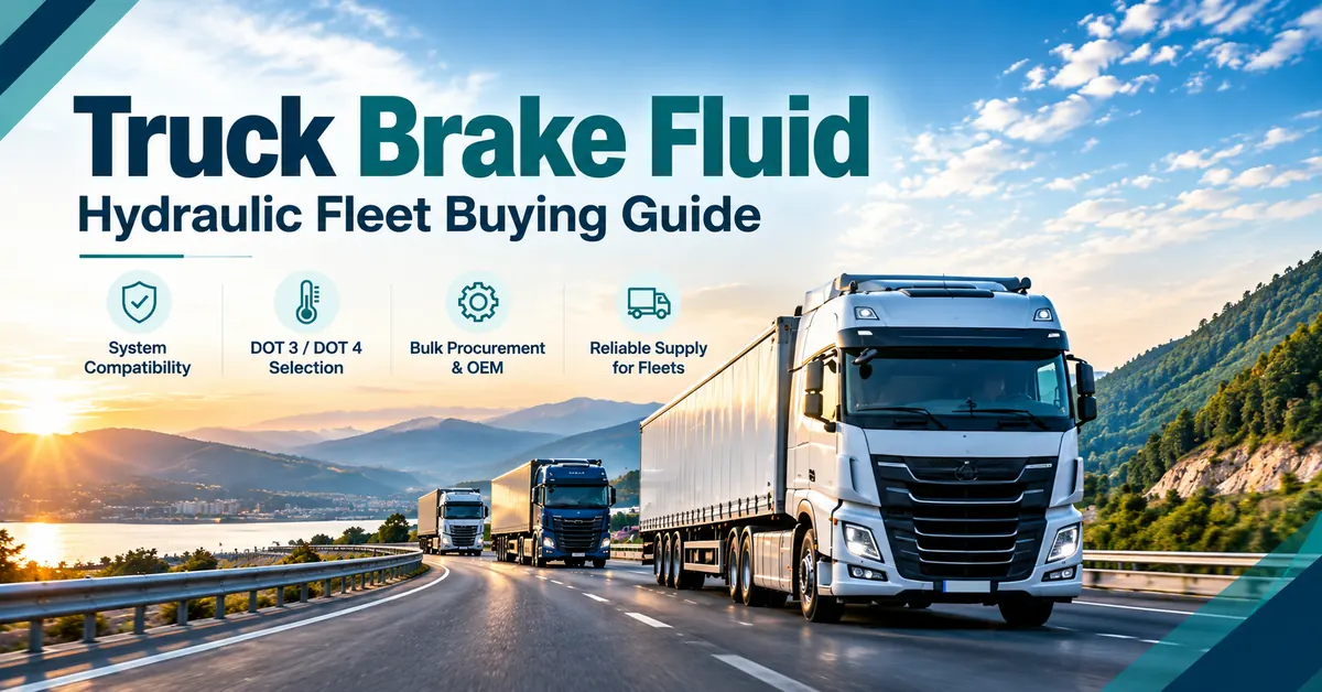 Truck Brake Fluid for Hydraulic Fleets: Brake-System Verification, DOT 3/4 Procurement & OEM Supply Guide Truck Brake Fluid for Hydraulic Fleets: Brake-System Verification, DOT 3/4 Procurement & OEM Supply Guide