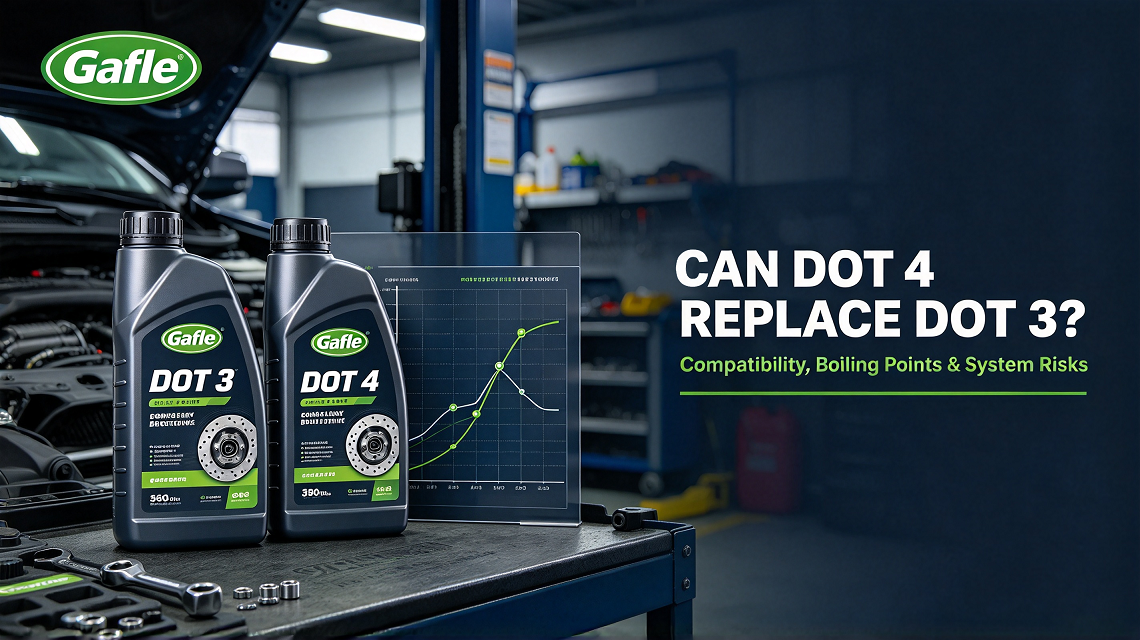 Can DOT 4 replace DOT 3 brake fluid?
